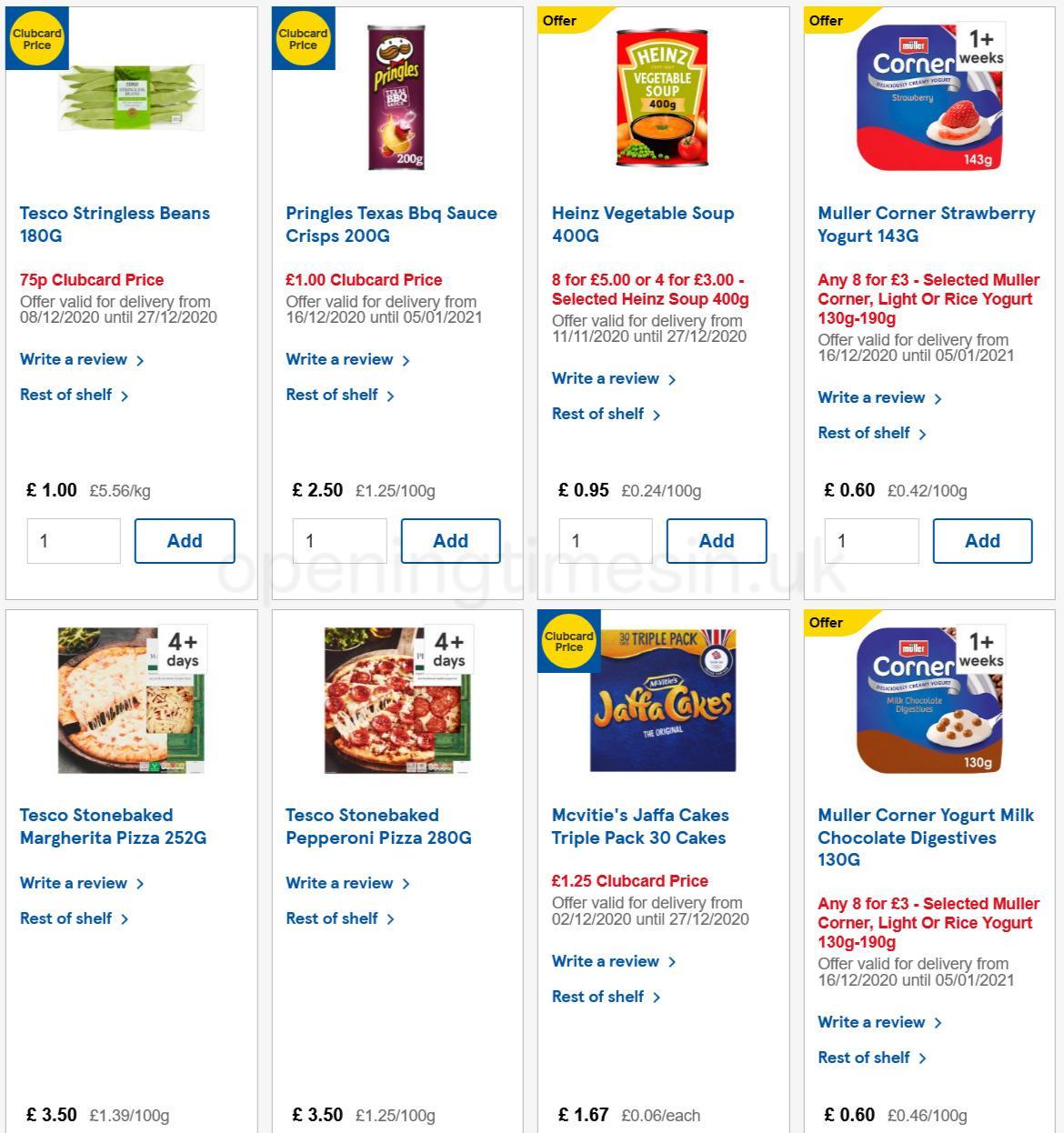 TESCO Offers from 16 December