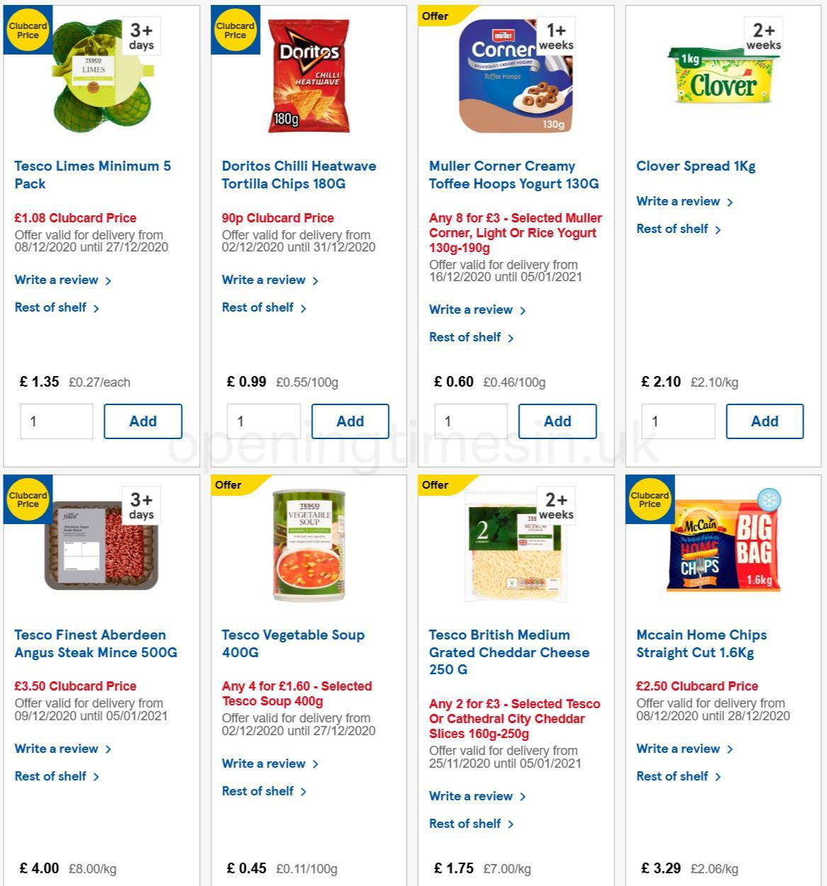 TESCO Offers from 16 December