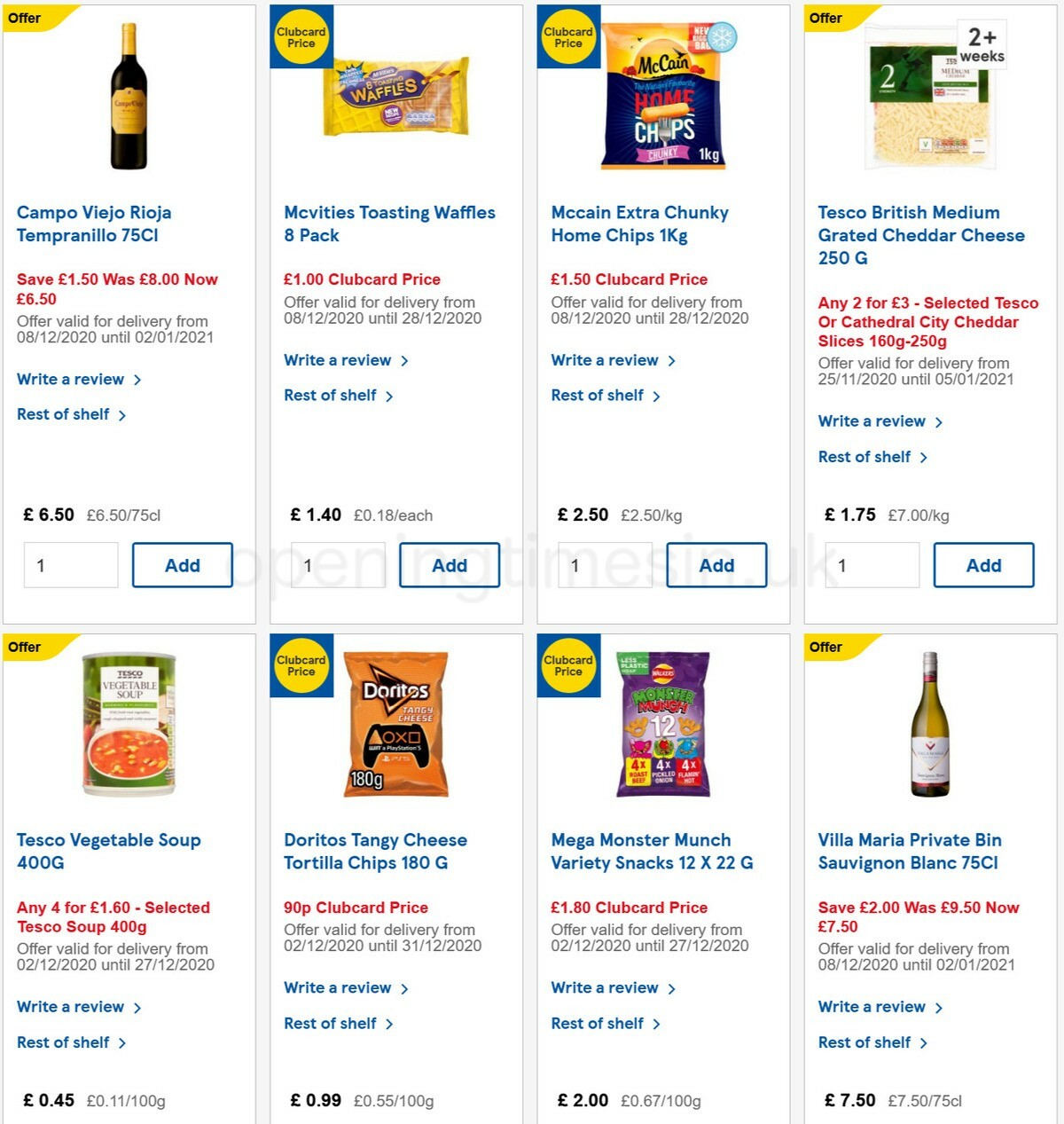 TESCO Offers from 23 December