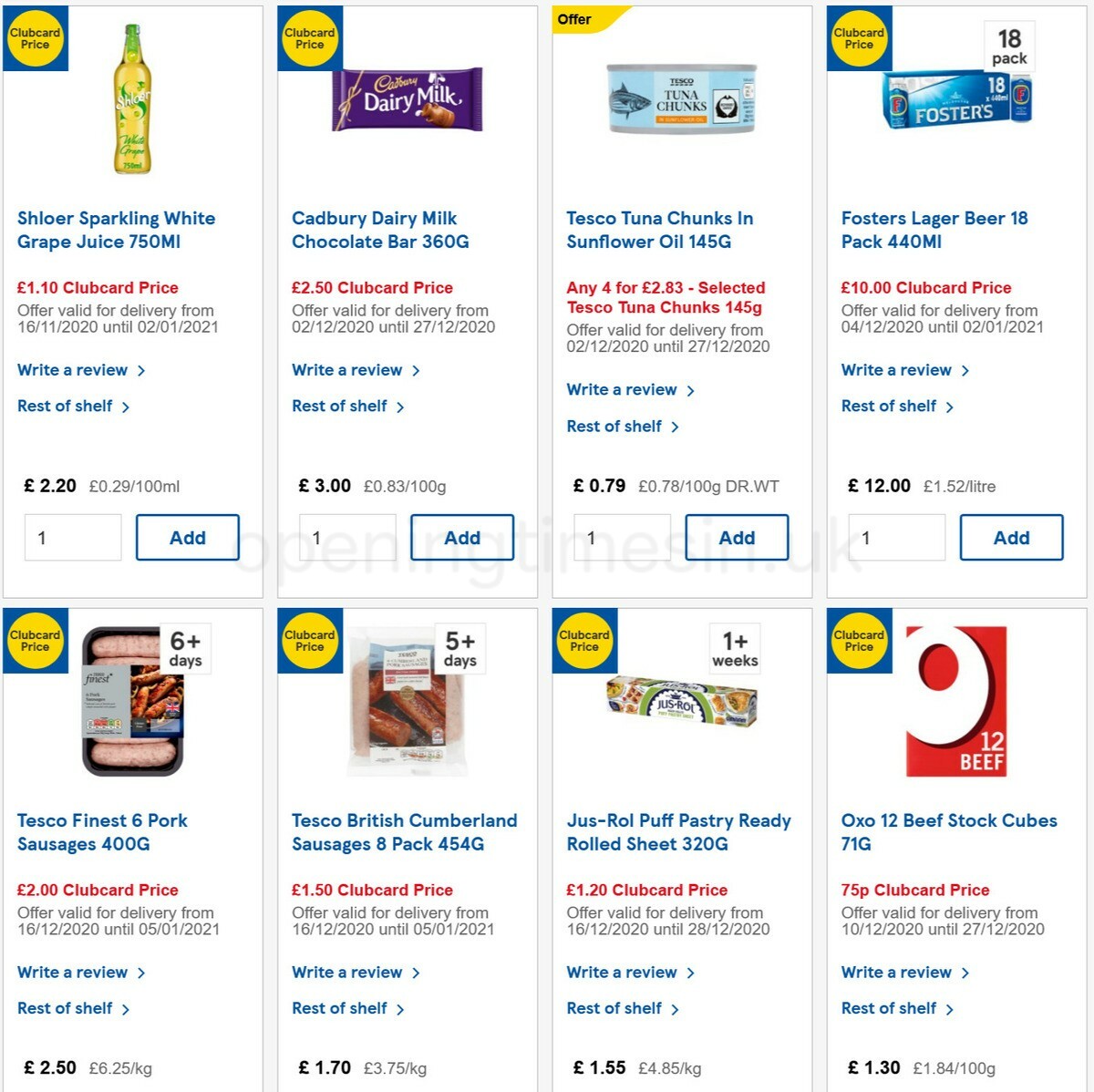 TESCO Offers from 23 December