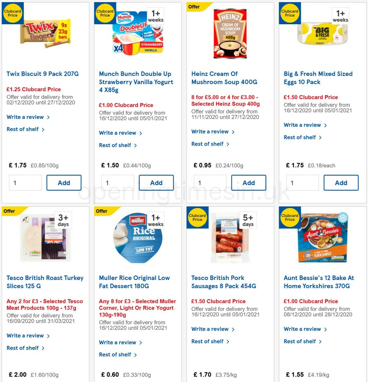 TESCO Offers from 23 December