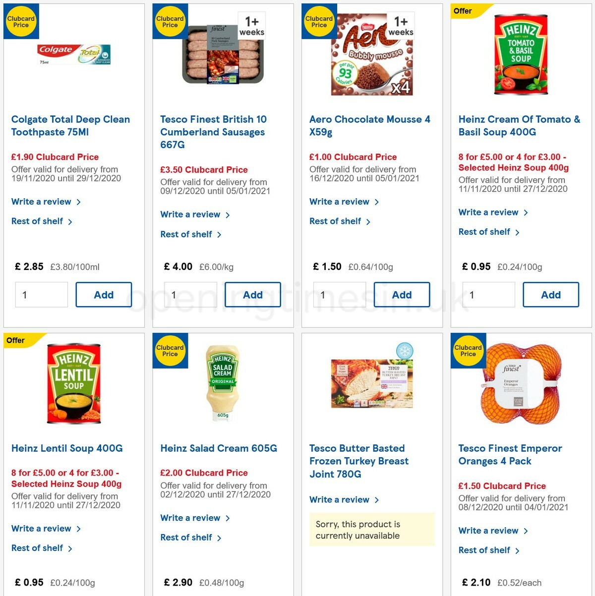TESCO Offers from 23 December