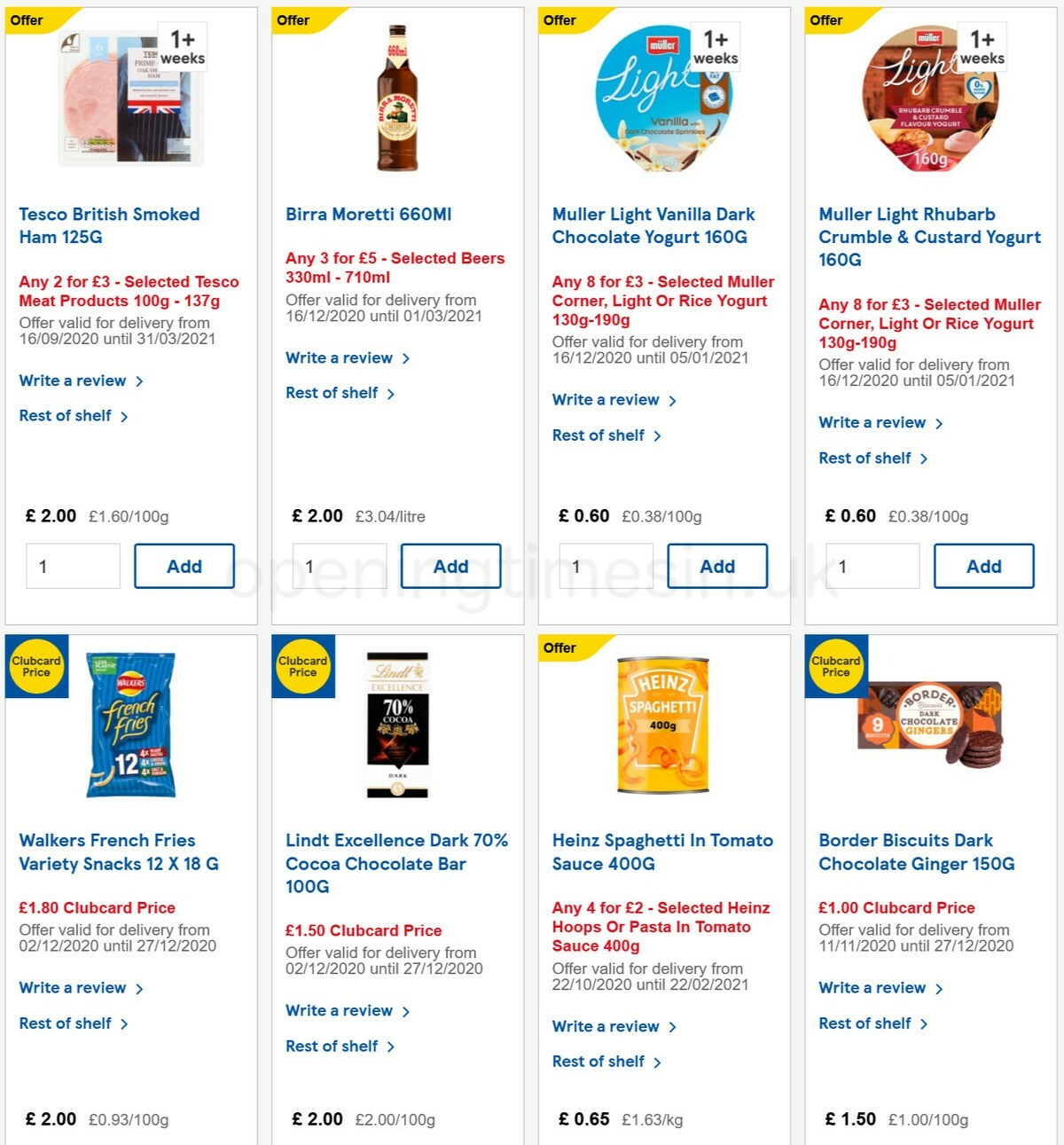 TESCO Offers from 23 December