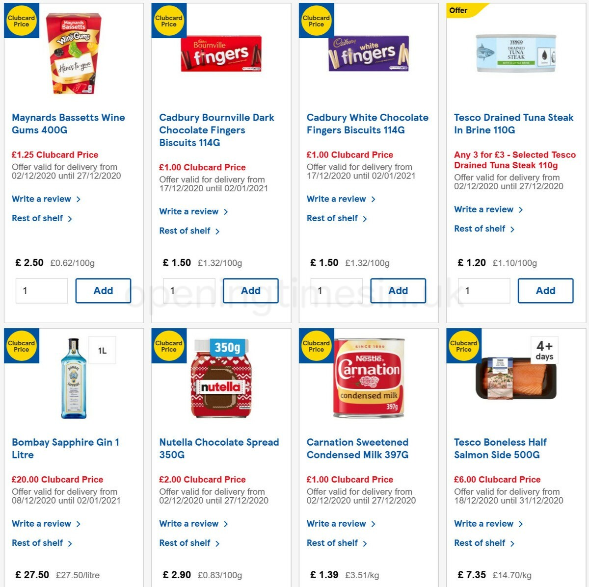 TESCO Offers from 23 December