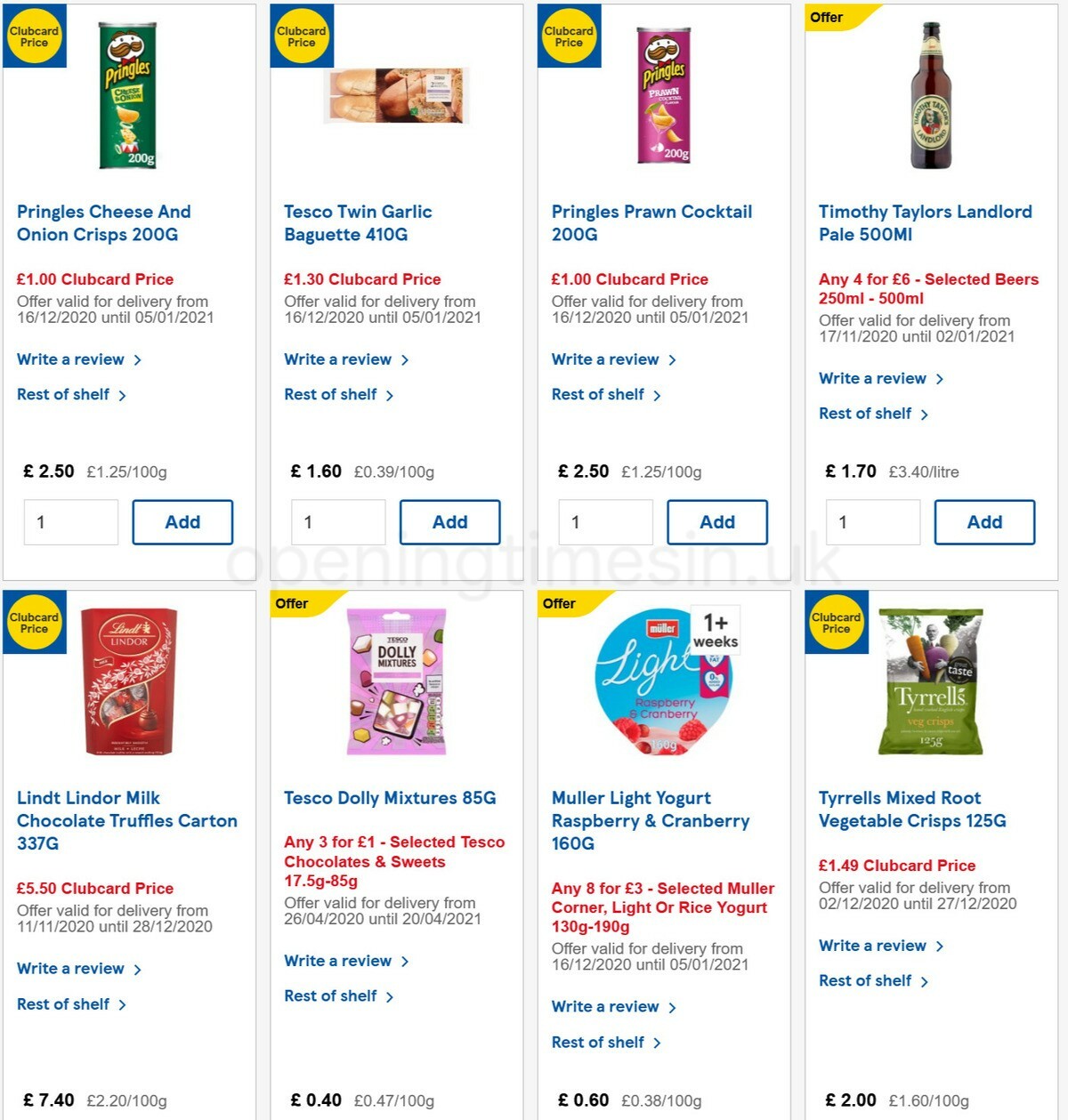 TESCO Offers from 23 December