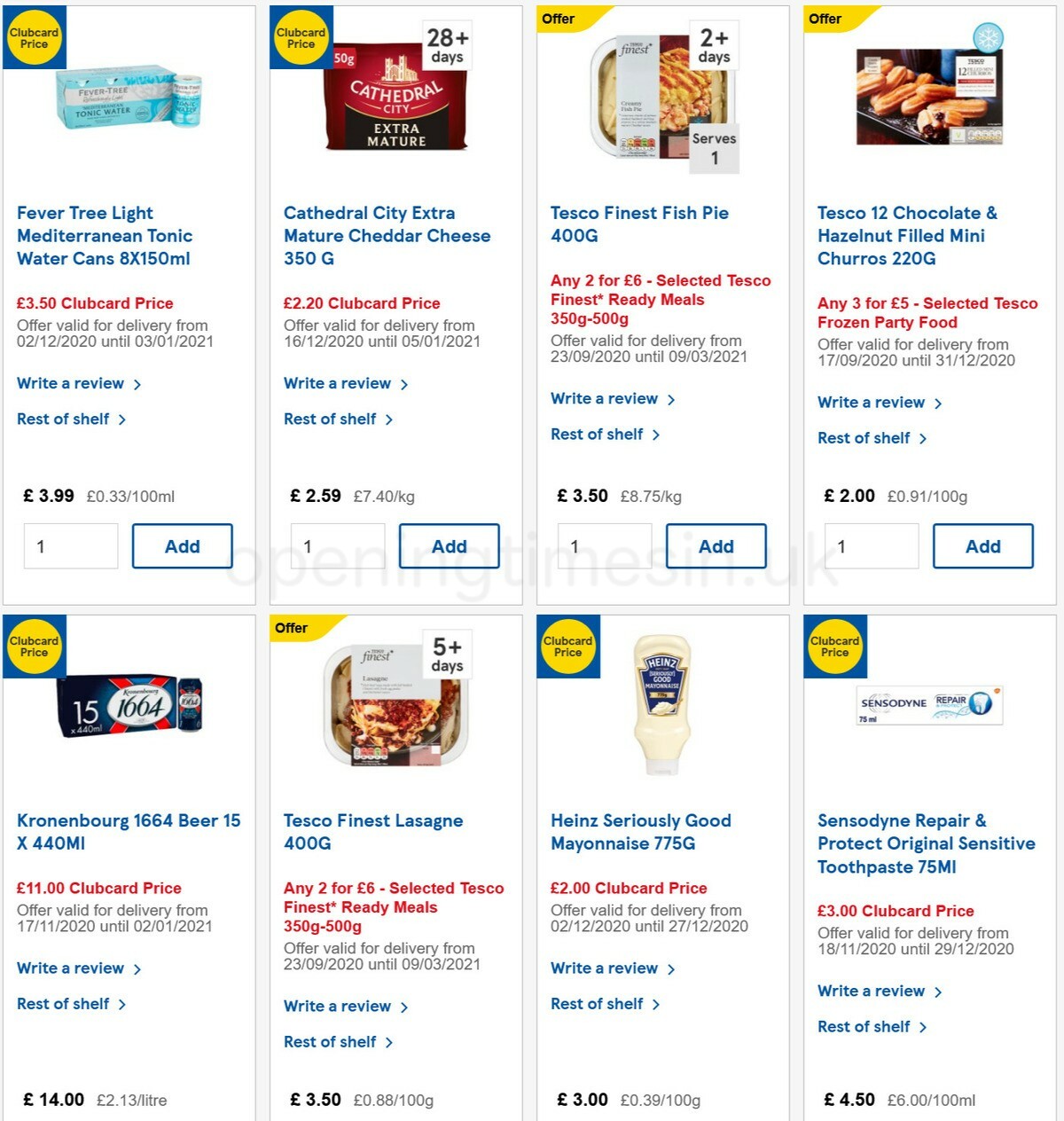 TESCO Offers from 23 December