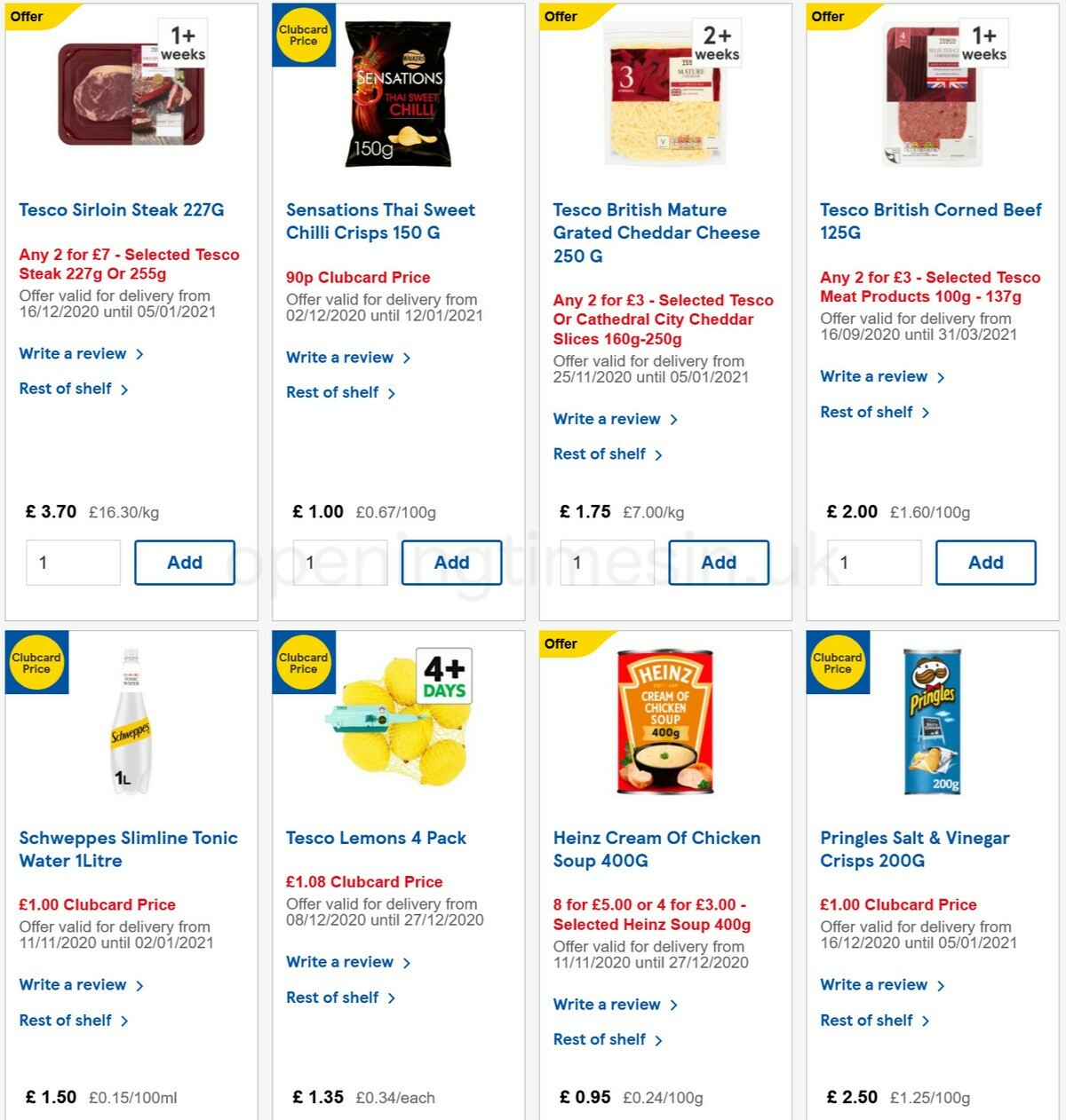 TESCO Offers from 23 December