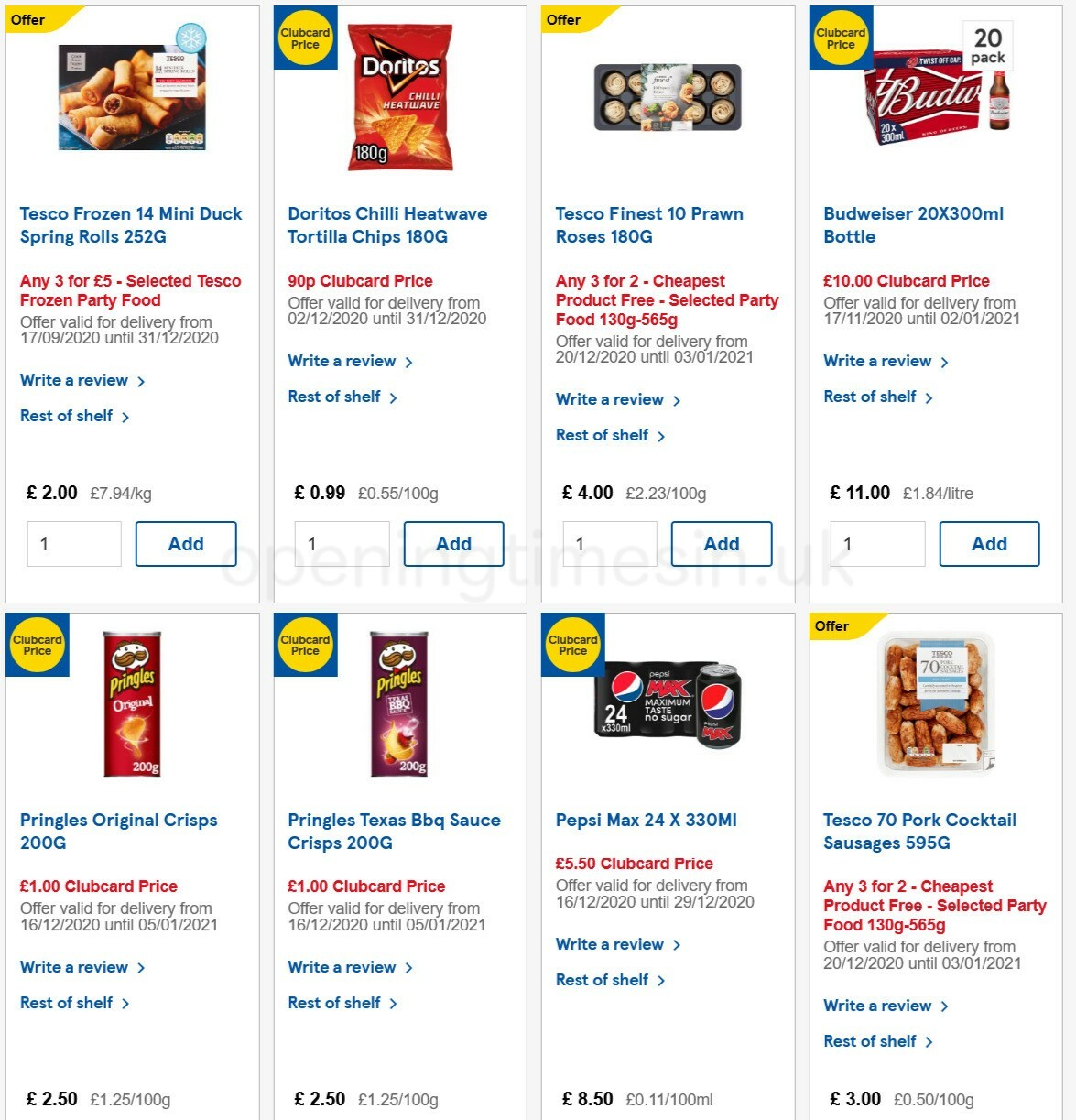 TESCO Offers from 23 December