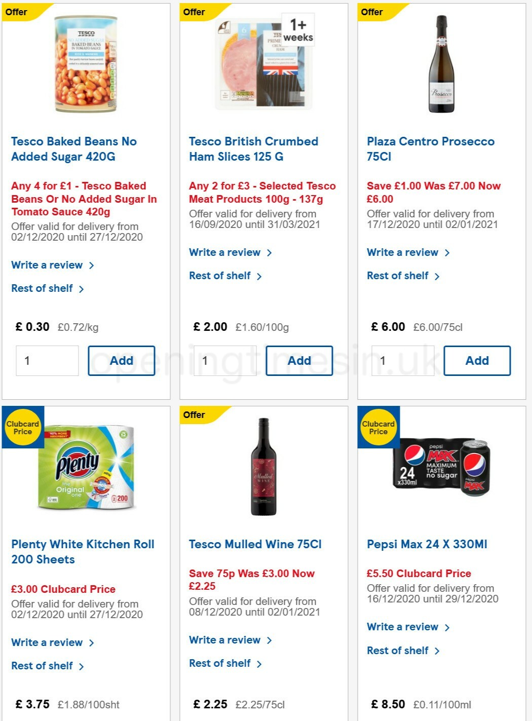 TESCO Offers from 23 December