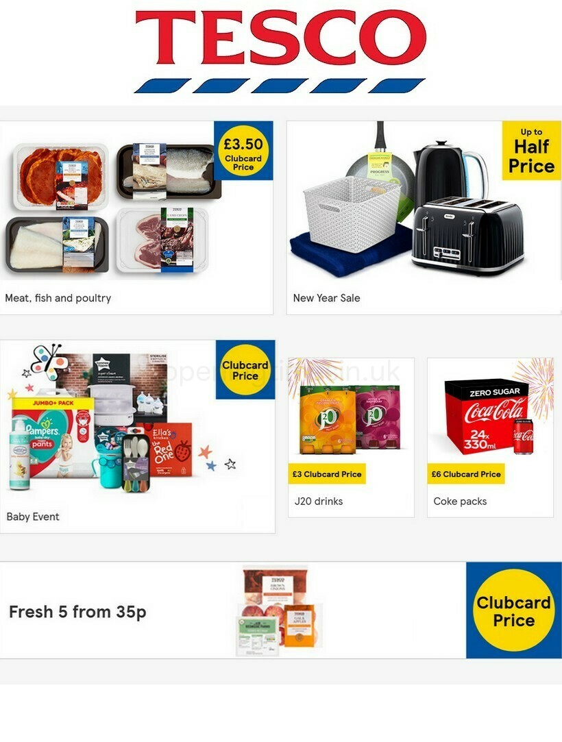 TESCO Offers from 29 December