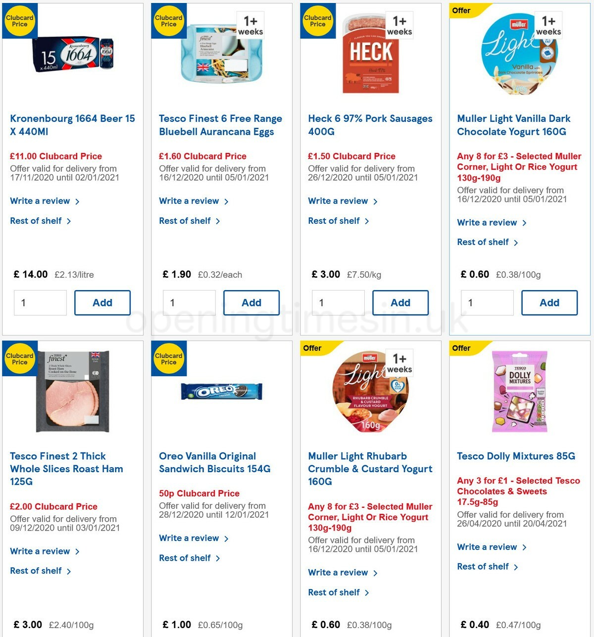 TESCO Offers from 29 December