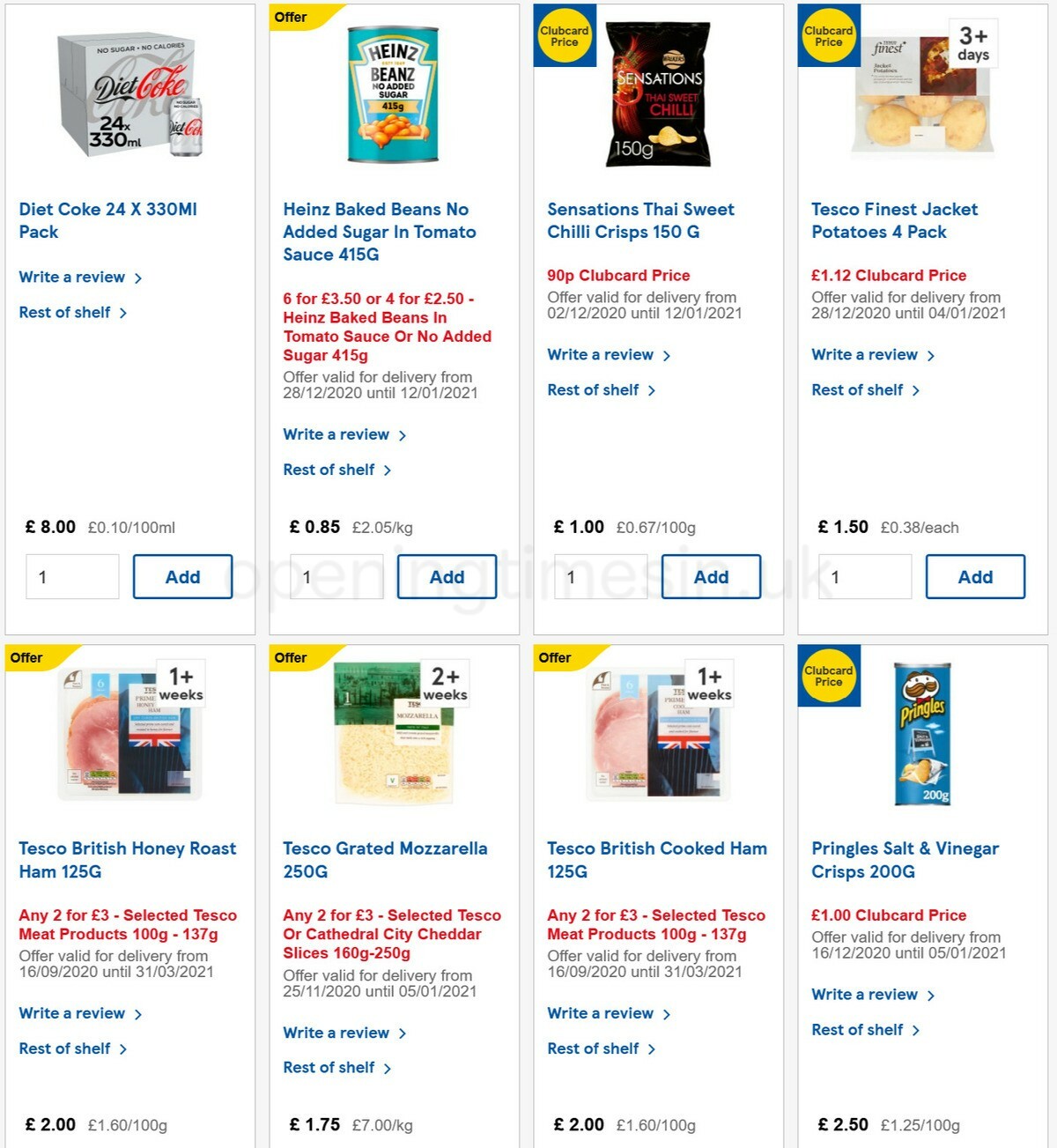TESCO Offers from 29 December