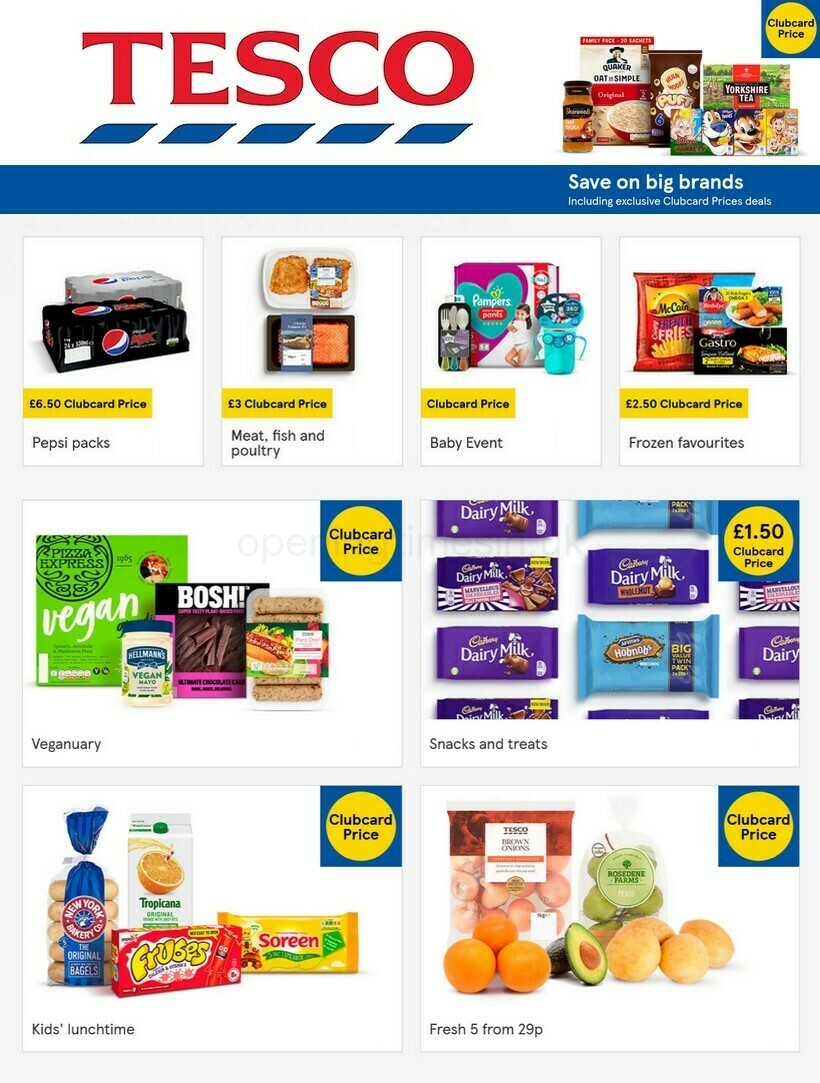 TESCO Offers from 6 January