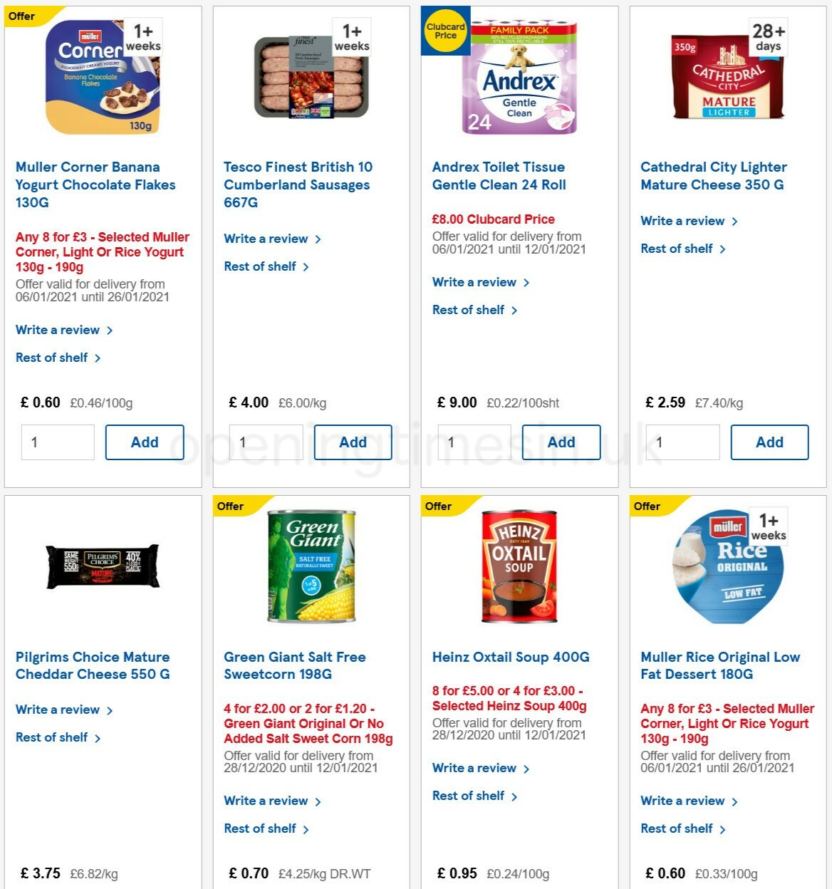 TESCO Offers from 6 January