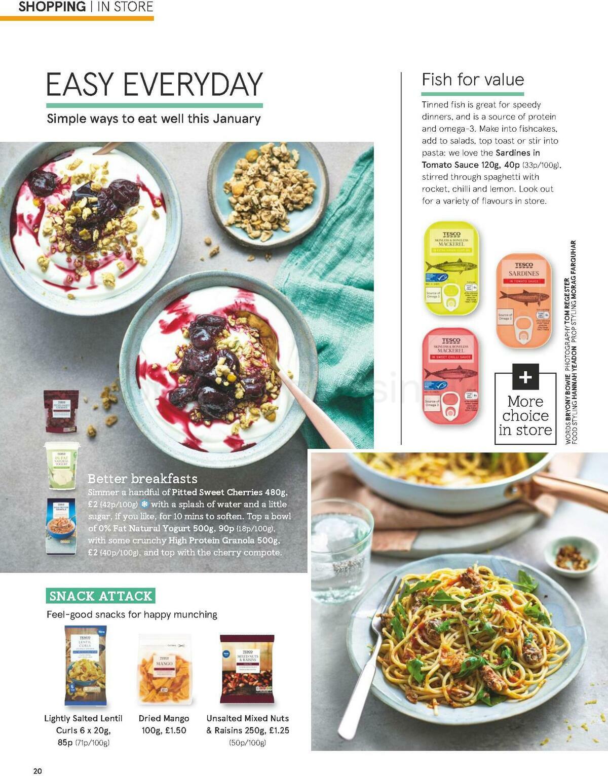 TESCO Magazine January Offers from 6 January