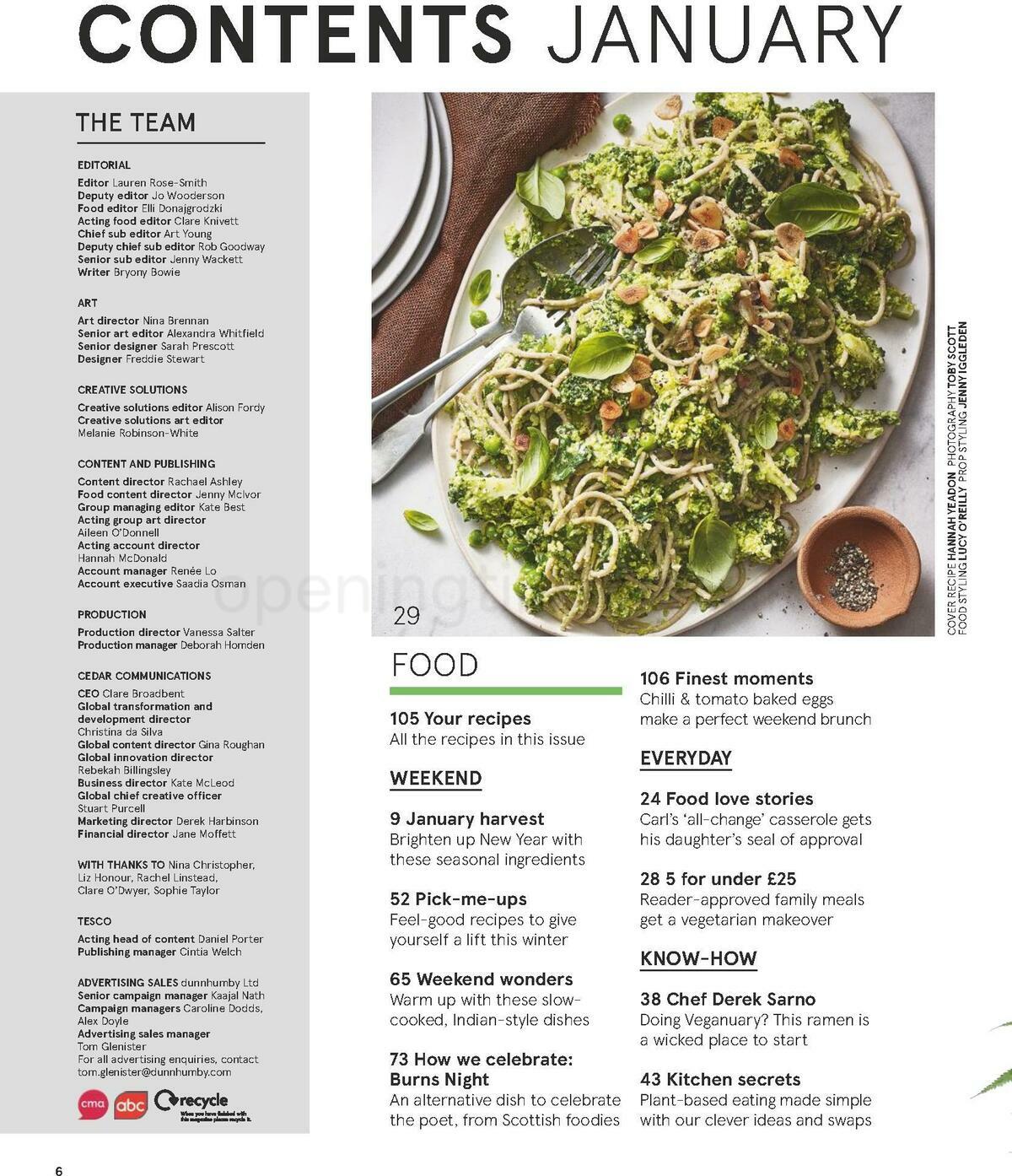 TESCO Magazine January Offers from 6 January