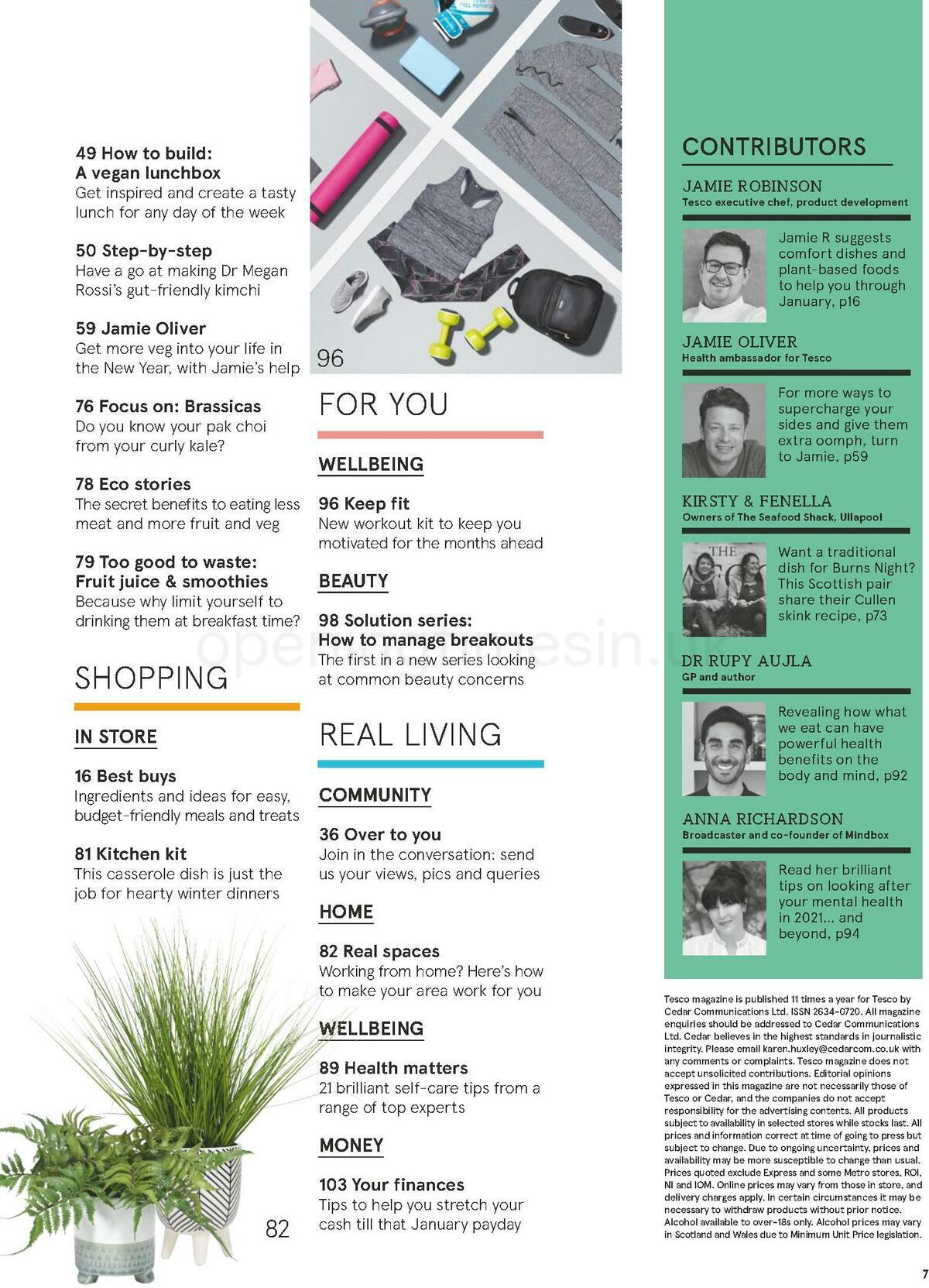 TESCO Magazine January Offers from 6 January