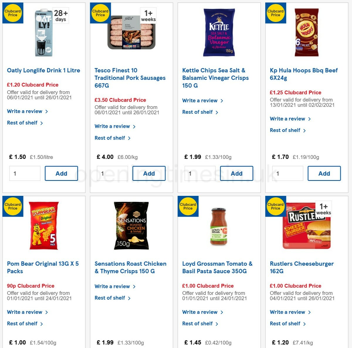 TESCO Offers from 13 January