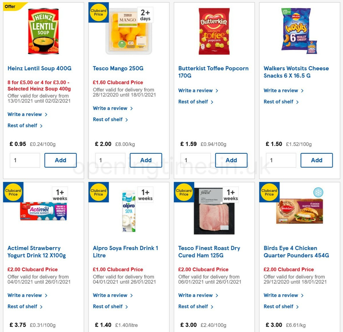 TESCO Offers from 13 January