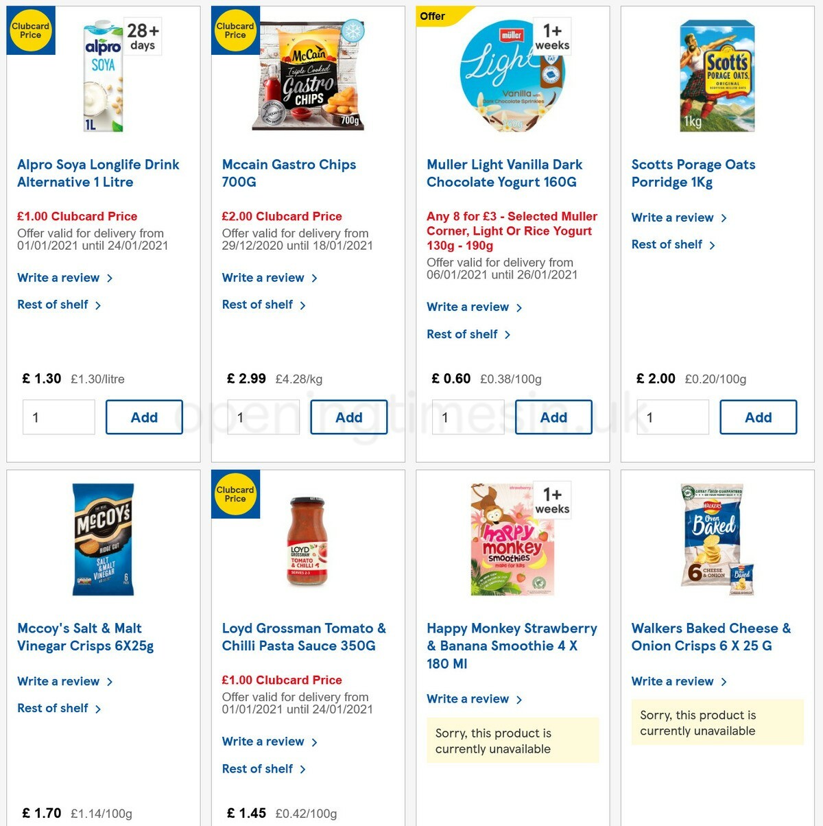 TESCO Offers from 13 January