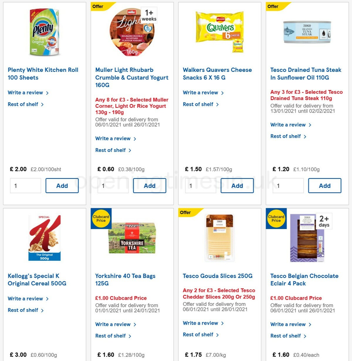 TESCO Offers from 13 January