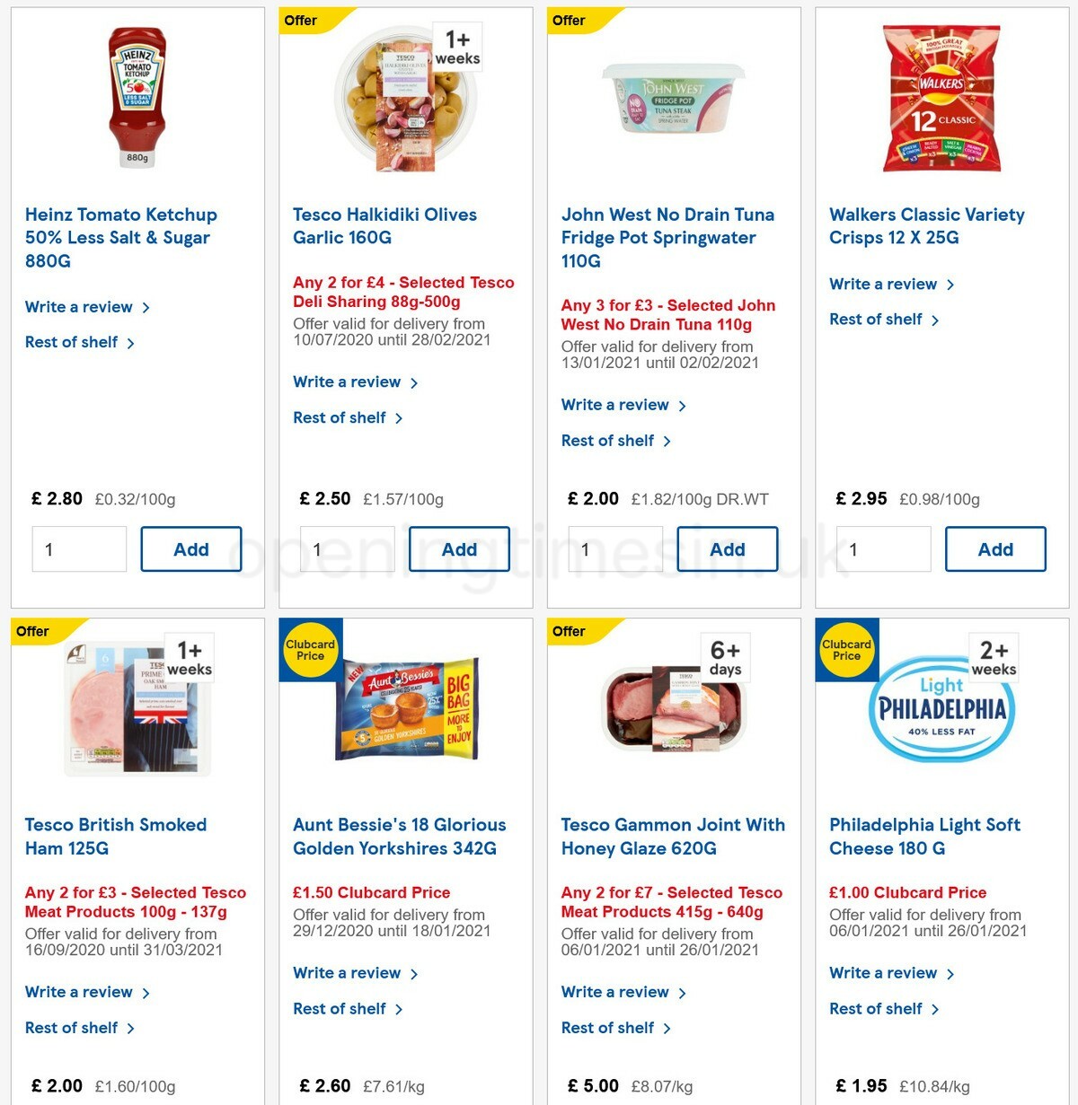 TESCO Offers from 13 January