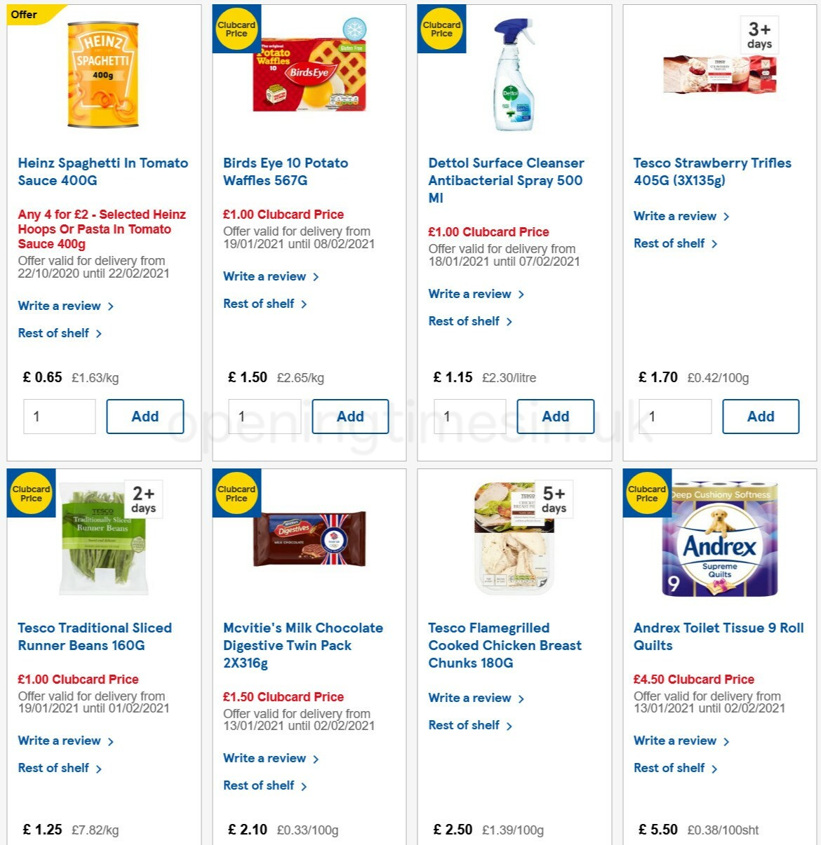 TESCO Offers from 27 January