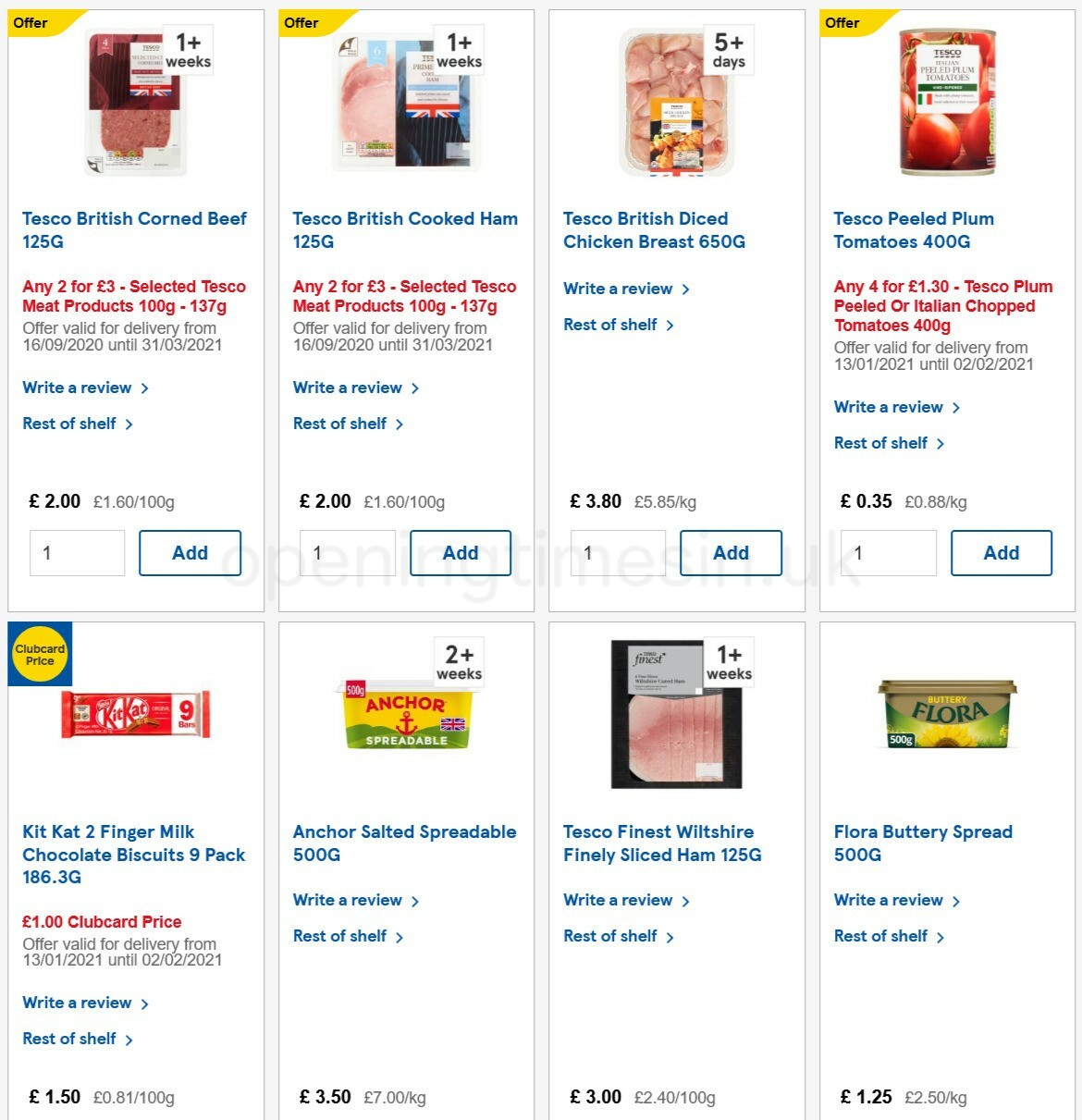 TESCO Offers from 27 January