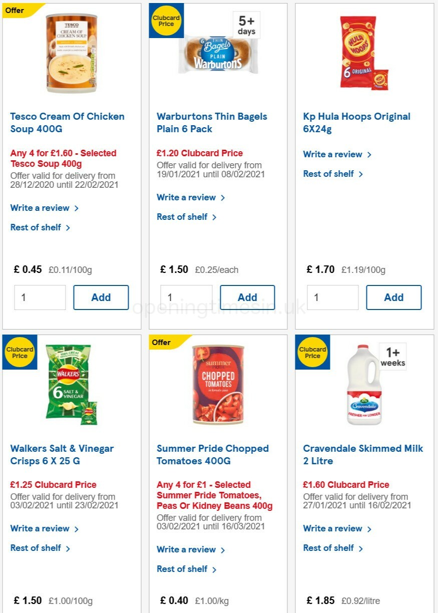 TESCO Offers from 3 February