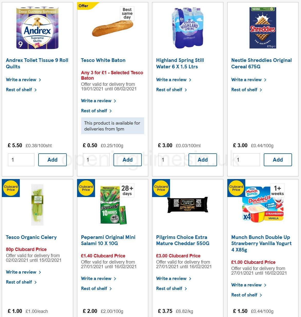 TESCO Offers from 3 February