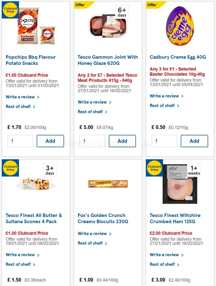 TESCO Offers from 3 February
