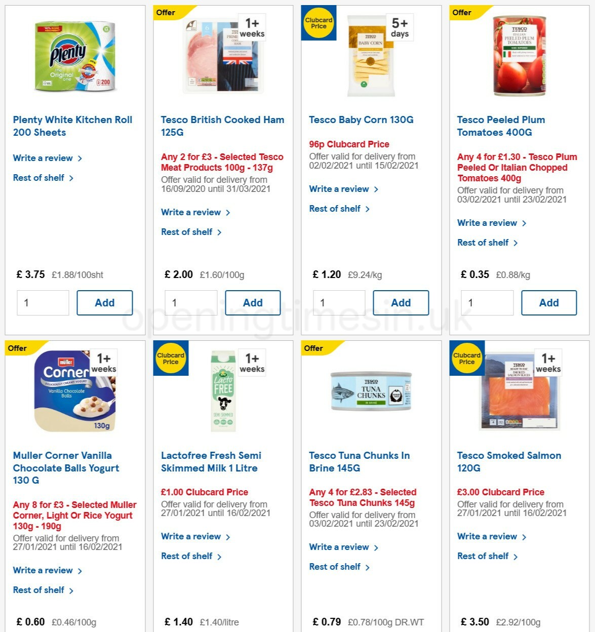 TESCO Offers from 3 February