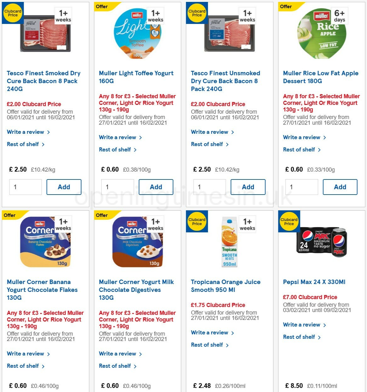 TESCO Offers from 3 February