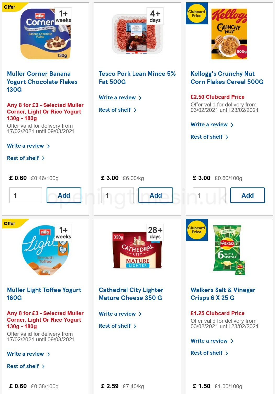 TESCO Offers from 17 February