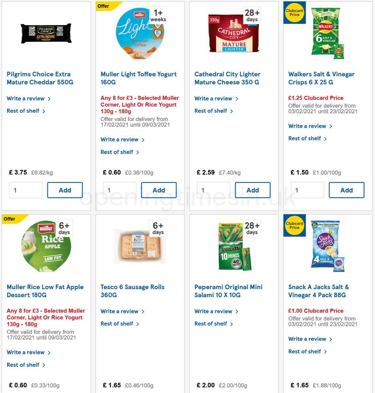 TESCO Offers from 17 February