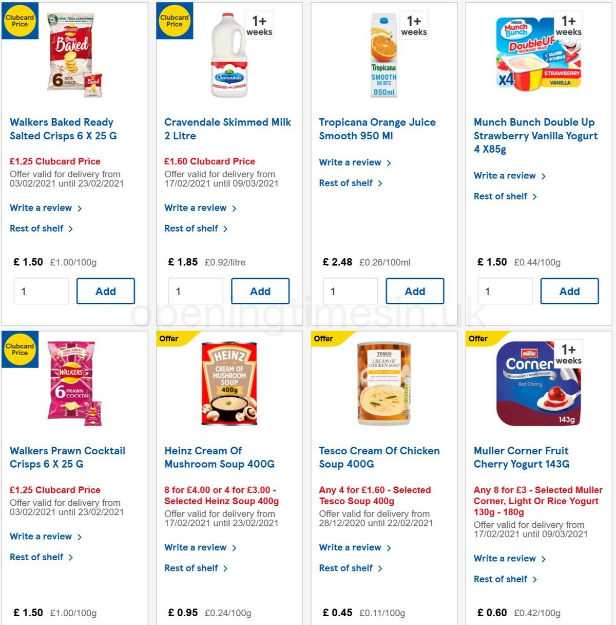 TESCO Offers from 17 February