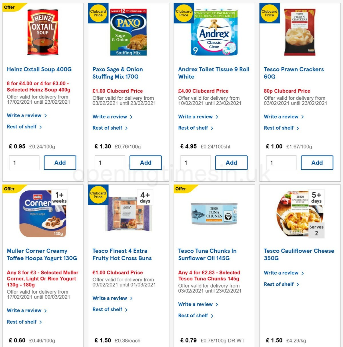 TESCO Offers from 17 February