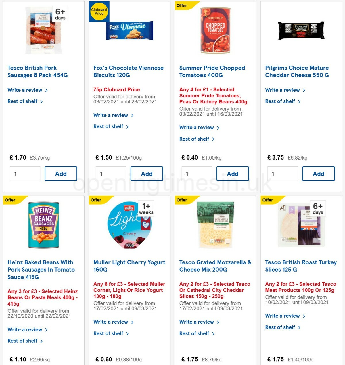 TESCO Offers from 17 February