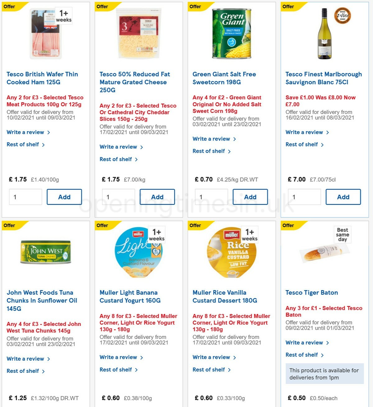 TESCO Offers from 17 February