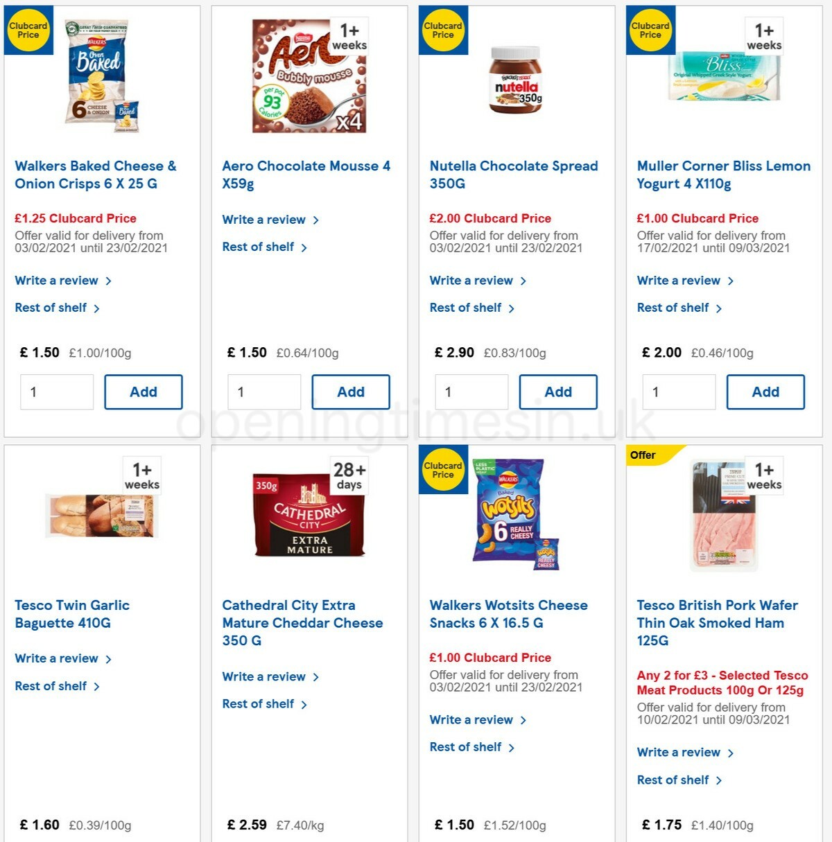 TESCO Offers from 17 February
