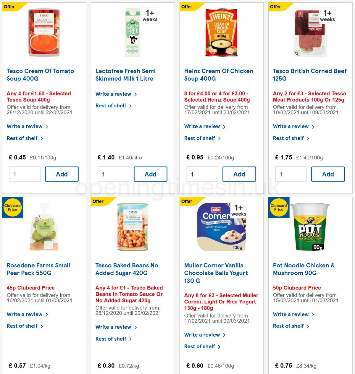 TESCO Offers from 17 February