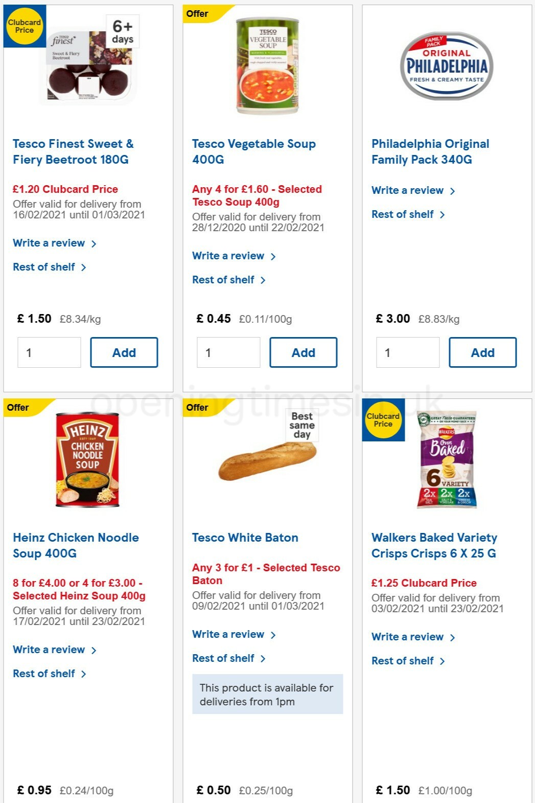 TESCO Offers from 17 February