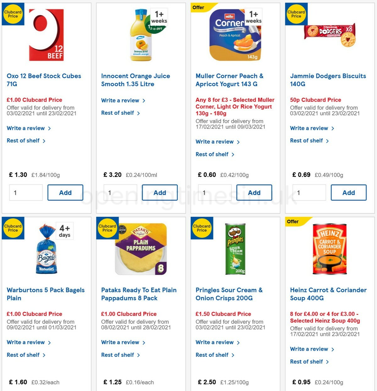 TESCO Offers from 17 February