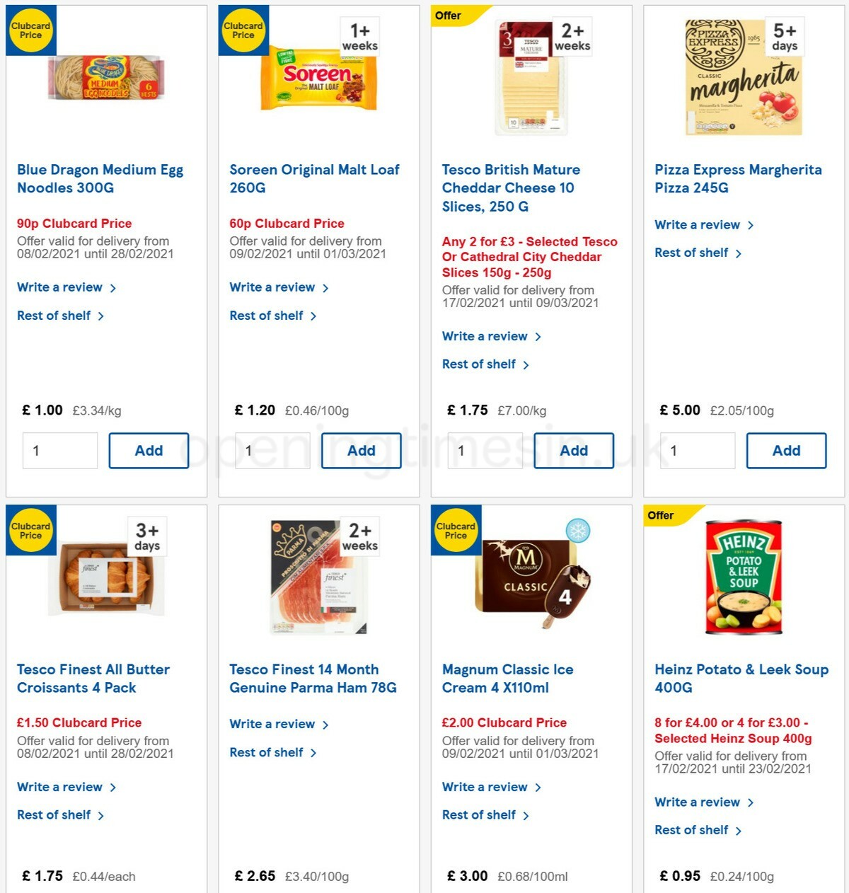 TESCO Offers from 17 February