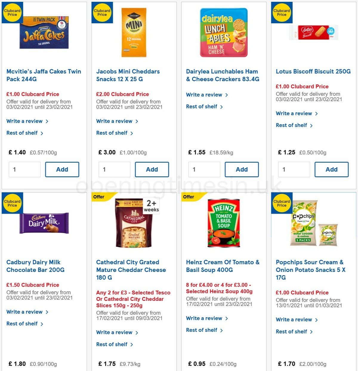 TESCO Offers from 17 February