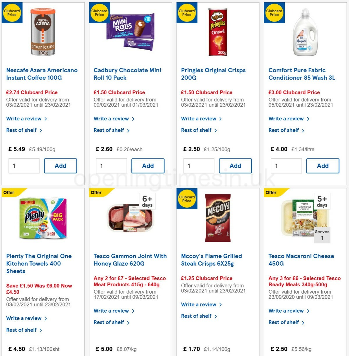 TESCO Offers from 17 February