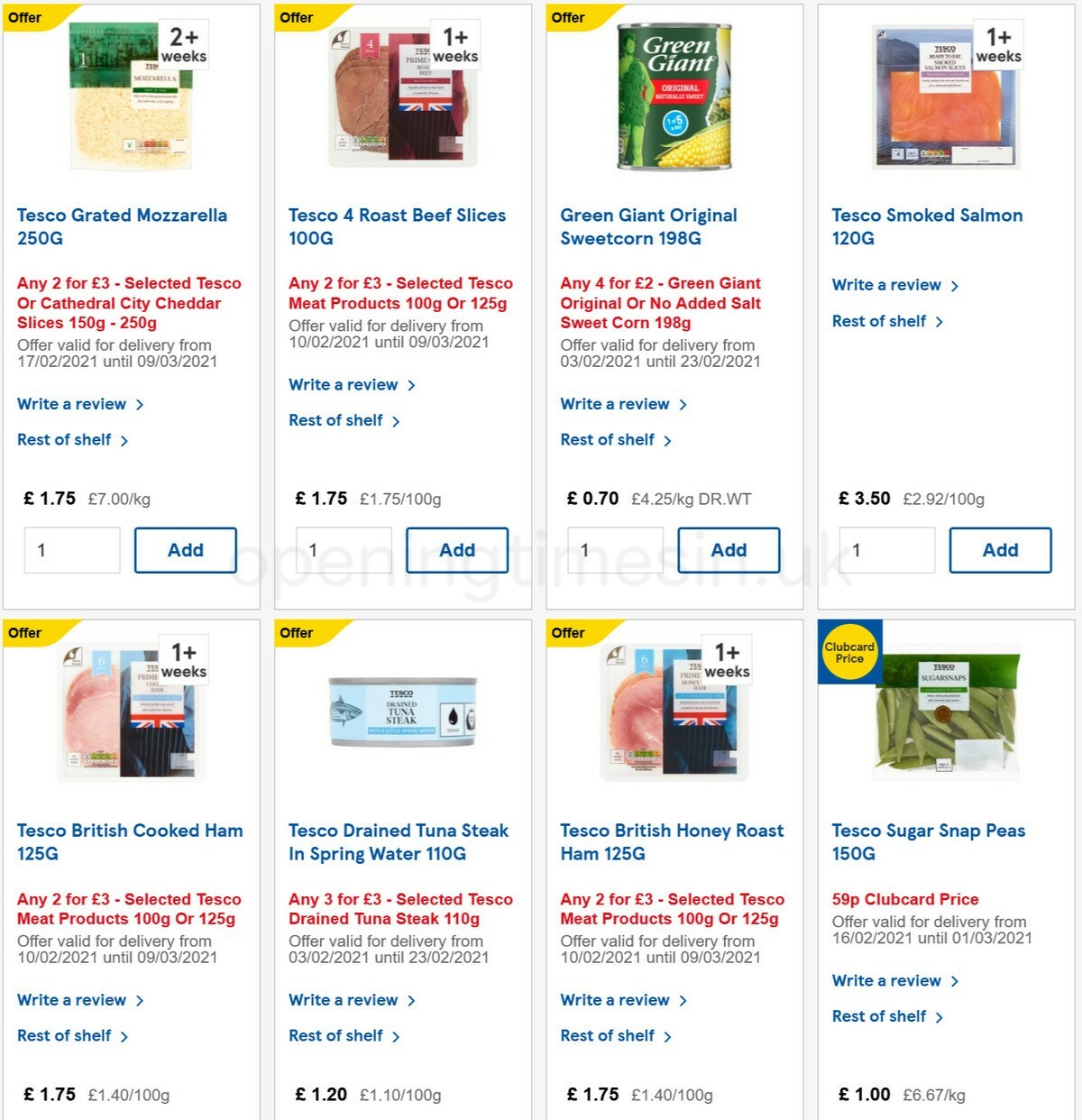 TESCO Offers from 17 February