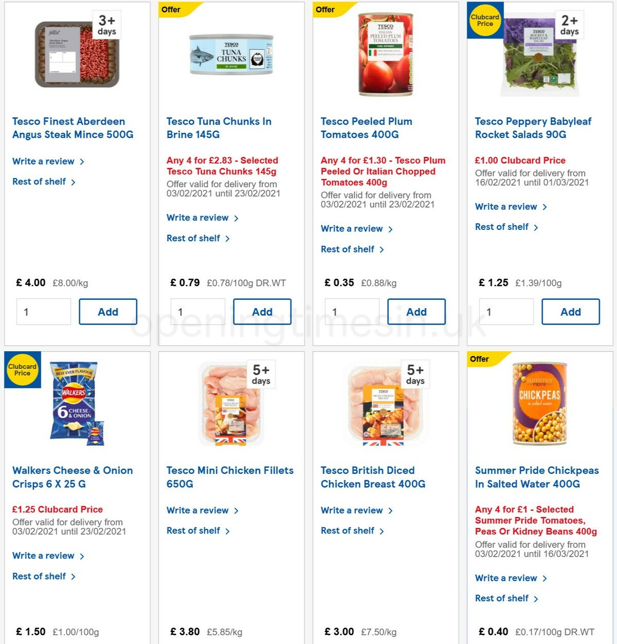 TESCO Offers from 17 February