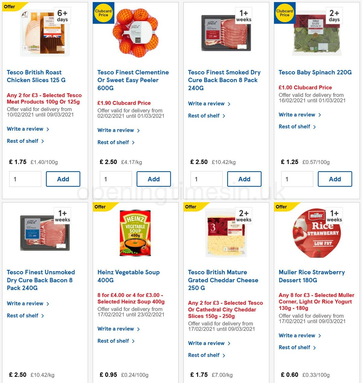 TESCO Offers from 17 February