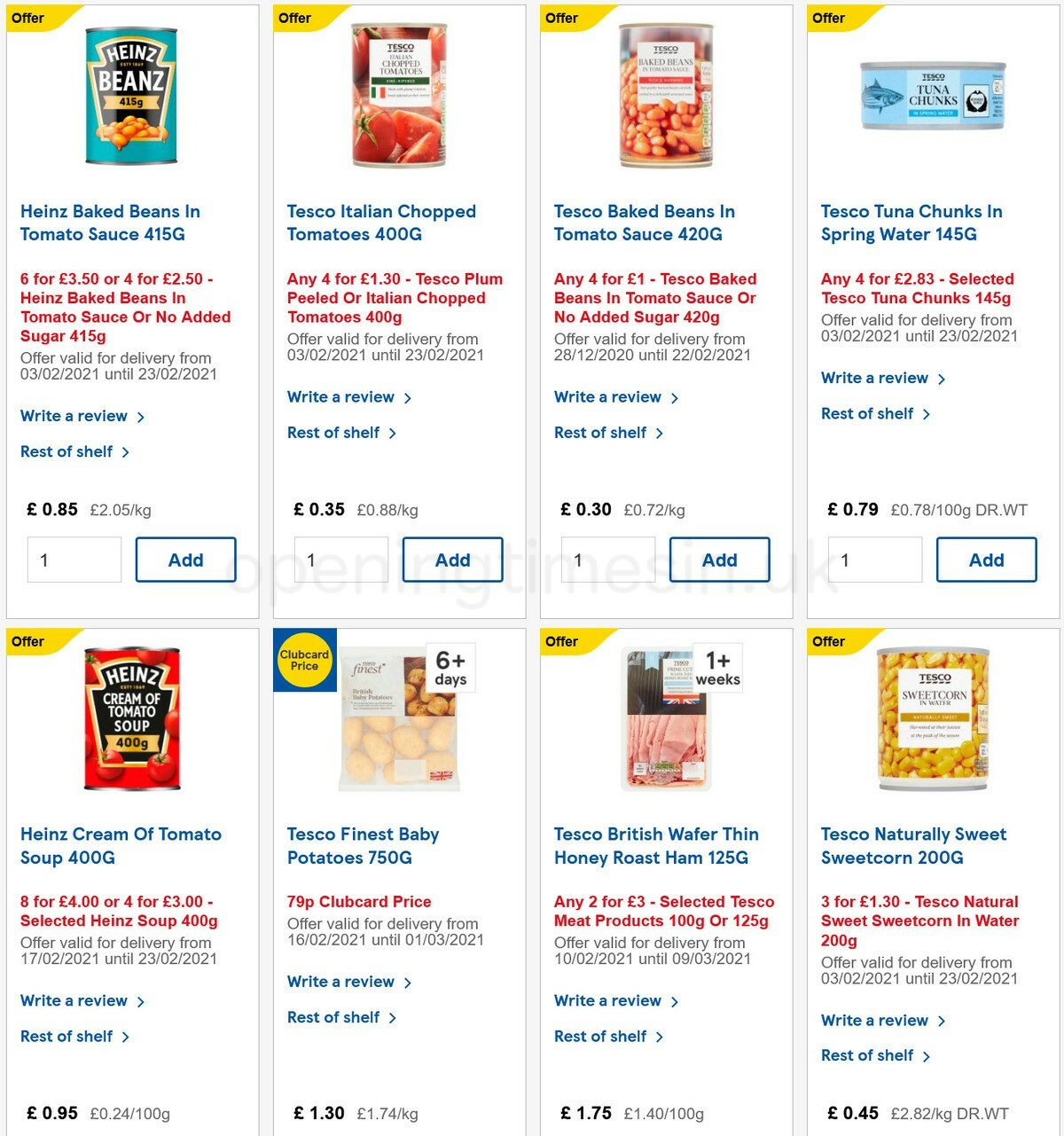 TESCO Offers from 17 February